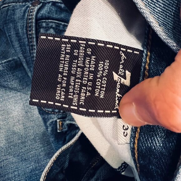 7 For All Mankind Jeans Mens 33 x34 Sevens Austyn Straight Denim - Picture 3 of 16